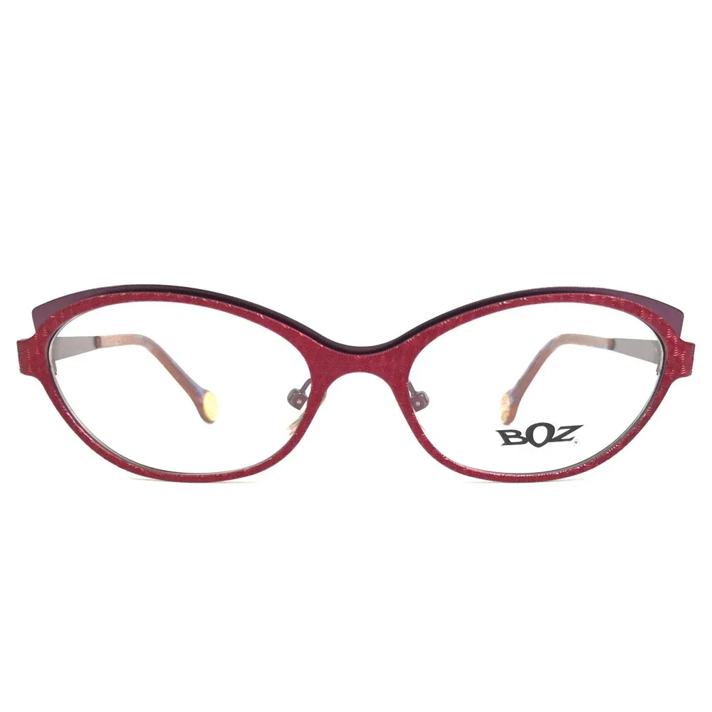 BOZ Eyeglasses Frames VISTA 3070 Red Purple Cat Eye Full Rim 52-17-140
